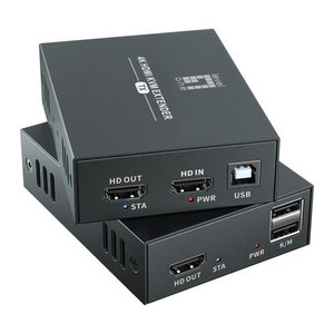 LevelOne HDMI Verlängerungskit Cat5/6 4K/60Hz 100m schwarz