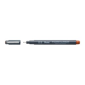 Pentel Pointliner Fineliner orange 0,5 mm, 1 St.