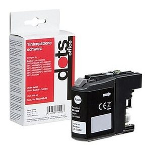 dots  schwarz Druckerpatrone kompatibel zu brother LC-223BK