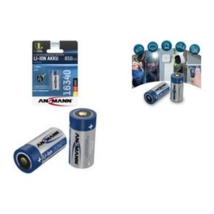 ANSMANN Akku CR123A Li-Ion 16340 850 mAh, 1 St.