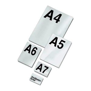 LMG Laminierfolien-Set glänzend für A4, A5, A6, A7, Kreditkartenformat 80 und 125 micron, 500 St.