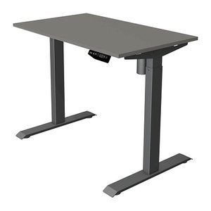 Kerkmann Move 1 elektrisch höhenverstellbarer Schreibtisch grafit rechteckig, T-Fuß-Gestell grau 100,0 x 60,0 cm