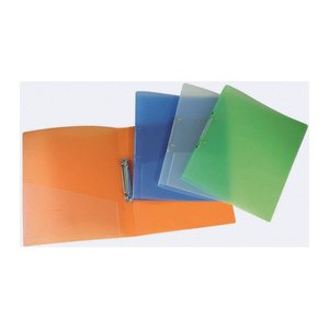 DONAU Ringbücher 2-Ringe weiß, blau, grün, orange 3,4 cm DIN A4, 12 St.