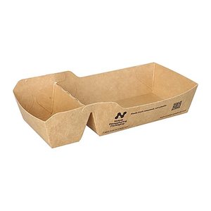 conpax Pappschalen NOTPLA braun 18,0 x 9,0 cm, 80 St.