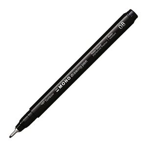 Tombow MONO drawing pen 03 Fineliner schwarz 0,35 mm, 1 St.