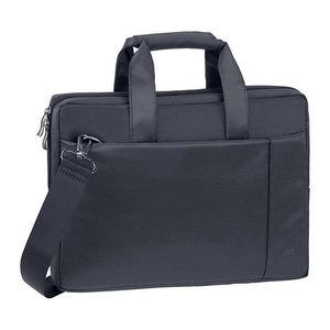 RIVACASE Laptoptasche Central 8221 Kunstfaser schwarz 8221 BLACK bis 33,8 cm (13,3 Zoll)