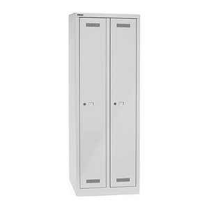BISLEY Spind MonoBloc ML06D1 lichtgrau ML06D1645, 2 Schließfächer 61,0 x 50,0 x 170,0 cm