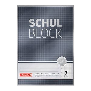 BRUNNEN Briefblock Premium DIN A4 kariert Lineatur 7, 1 St.
