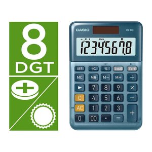 CASIO MS-80E Tischrechner blau