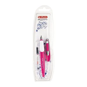 herlitz my.pen Patronenfüller pink/weiß M (mittel), 1 St.