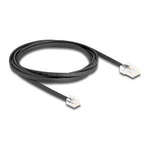 DELOCK Telefonkabel RJ45 Stecker zu RJ11 Stecker schw. 2m