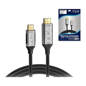 INCA USB Kabel ITCD-02TX Typ C > DisplayPort, 4K60Hz, 2m