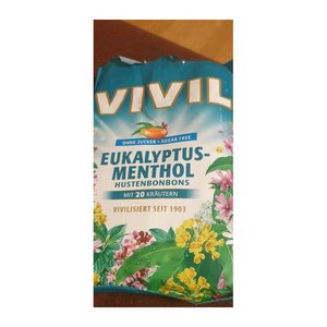 VIVIL® Eukalyptus-Menthol ohne Zucker Bonbons 33 St./ 120,0 g, 1 Pack