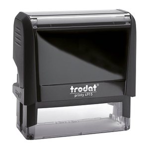 trodat Textstempel, individualisierbar printy 4915 selbstfärbend schwarz mit Logo, 1 St. -  Nachträglich per Gutschein personalisieren