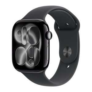 Apple Watch Series 11 46 mm Aluminium (GPS) Sportarmband M/L  schwarz, diamantschwarz