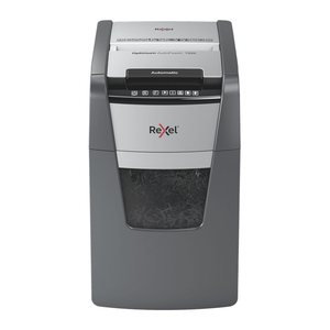 Rexel Optimum AutoFeed+ 130X Aktenvernichter mit Partikelschnitt P-4, 4 x 28 mm, bis 130 Blatt, schwarz