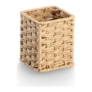 Zeller Stiftehalter Papiergeflecht natur Papiergeflecht 8,0 x 8,0 x 10,7 cm