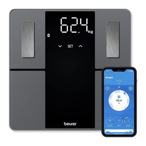 beurer Körperanalysewaage BF 500 Super Black Edition schwarz für max. 180,0 kg