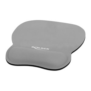 DELOCK Ergon. Mauspad mit Handballenauflage 245x206mm grau