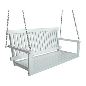 Garden Pleasure Hängebank AUGUSTA 985111 weiß Holz 130,0 cm