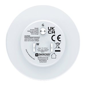 SKROSS Adapter Europe to USA