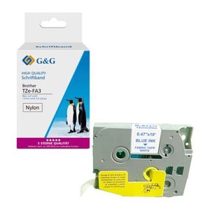 G&G XL-Aufbügelband kompatibel mit Brother TZe-FA3