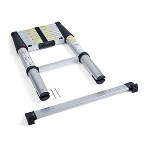 pavo Teleskopleiter silber 10 Sprossen, H: 320,0 cm