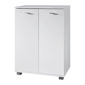 WOHNLING Schuhschrank, WL1.348 weiß 3 Fachböden 60,0 x 35,0 x 90,0 cm
