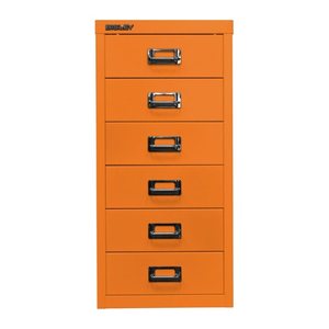BISLEY MultiDrawer™ L296 Schubladenschrank orange 6 Schubladen 27,8 x 38,0 x 59,0 cm, 1 St.