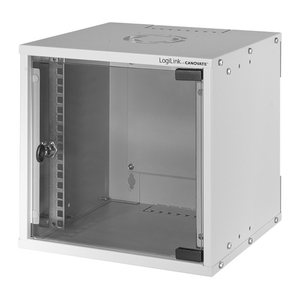 Logilink Wandgehäuse 10 Zoll, 6 HE, montiert, grau