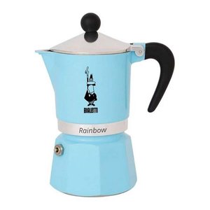 BIALETTI Rainbow Espressokocher blau, 6 Tassen