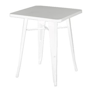 meet powered by PAPERFLOW URBAN Beistelltisch quadratisch Stahl weiß 60,0 x 60,0 x 73,0 cm, 1 St.