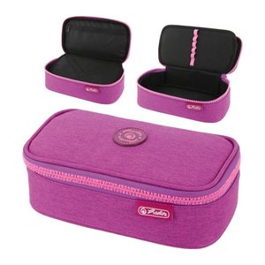 herlitz Schlampermäppchen beatBox ABC pink/purple, 22,5 x 12,0 cm