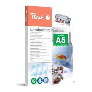 Peach Laminierfolien A5 80mic glänzend PP580-03 100PK