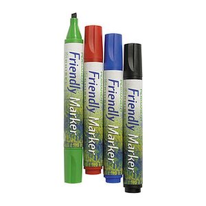 BALLOGRAF® Friendly Medium Permanentmarker-Set farbsortiert 1,0 - 5,0 mm, 4 St.