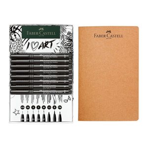FABER-CASTELL Pitt Artist Pen Handlettering-Set schwarz, 1 Set