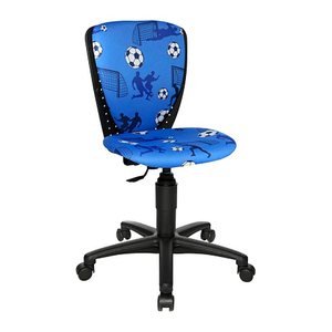 Topstar Kinderdrehstuhl High S'cool®, 70570 CA40 Stoff blau, Gestell schwarz