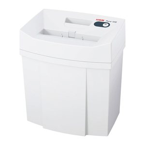 HSM Pure 120 Aktenvernichter mit Streifenschnitt P-2, 3,9 mm, bis 12 Blatt, weiß