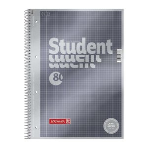 BRUNNEN Collegeblock Premium Student 28 kariert DIN A4 Innen- und Außenrand, 5 St.