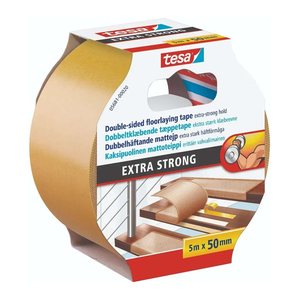 tesa EXTRA STRONG doppelseitiges Klebeband 50,0 mm x 5,0 m, 1 Rolle