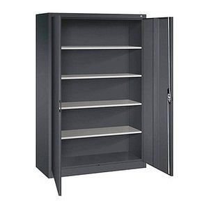 CP Stahlschrank C 2000 Acurado 094600-000 S10003 schwarzgrau 4 Fachböden 120,0 x 40,0 x 195,0 cm, aufgebaut, 1 St.