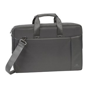 RIVACASE Laptoptasche Central 8251 Kunstfaser grau 8251 GREY bis 44,0 cm (17,3 Zoll)