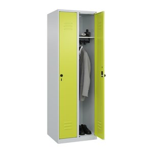 CP Spind Classic Plus clowngrün, lichtgrau 080000-20 S10009, 2 Schließfächer 60,0 x 50,0 x 185,0 cm