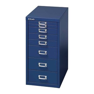 BISLEY MultiDrawer™ L298 Schubladenschrank oxfordblau 8 Schubladen 27,8 x 38,0 x 59,0 cm, 1 St.