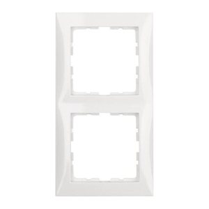 BERKER  2-fach Steckdosenrahmen 10 12 89 89 S.1 weiß 15,2 x 8,1 cm, 1 St.