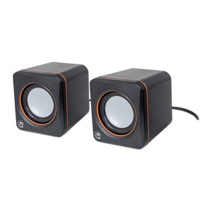 MANHATTAN Aktivbox USB Stereo 2 Lautsprecher schwarz/orange retail