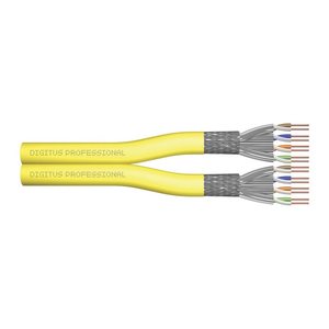 DIGITUS Verlegekabel Cat7a S/FTP dupl.B2ca 500m gelb AWG22/1 (Speditionsversand)