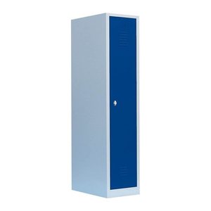 LÜLLMANN Spind enzianblau, lichtgrau 515111, 1 Schließfach 41,5 x 50,0 x 180,0 cm
