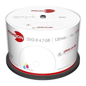PRIMEON DVD-R 4,7 GB bedruckbar, 50 St.