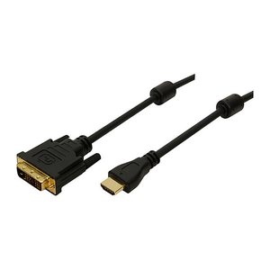 Logilink HDMI-DVI-Kabel HDMI -> DVI-D ST/ST 2,00 m bk